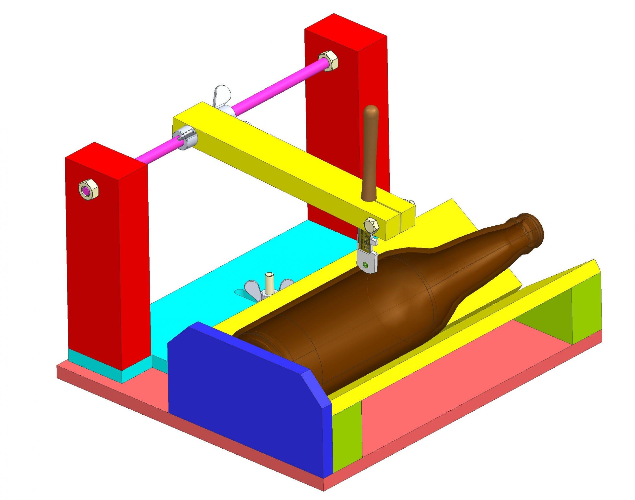 glass bottle cutter 3d model