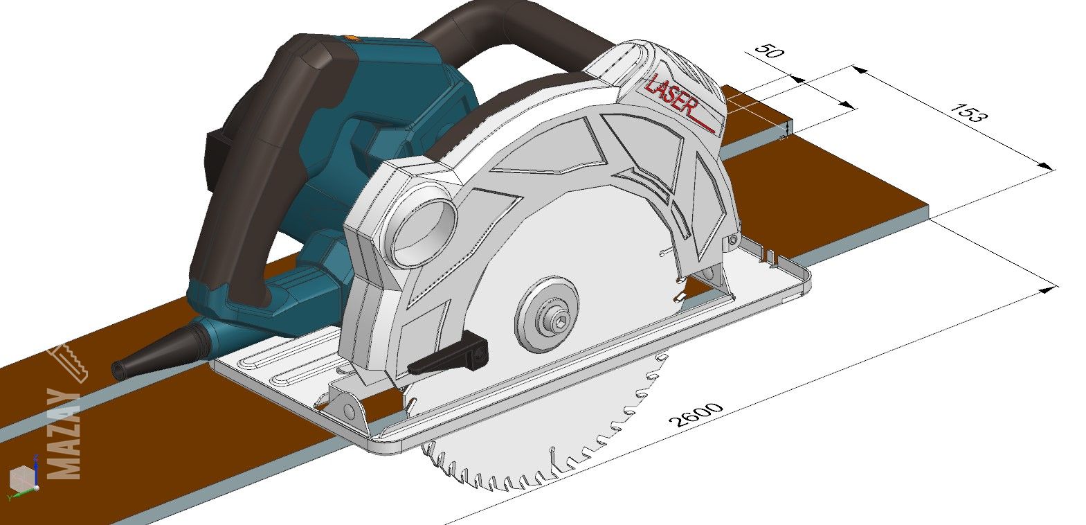 DIY Track saw 3D