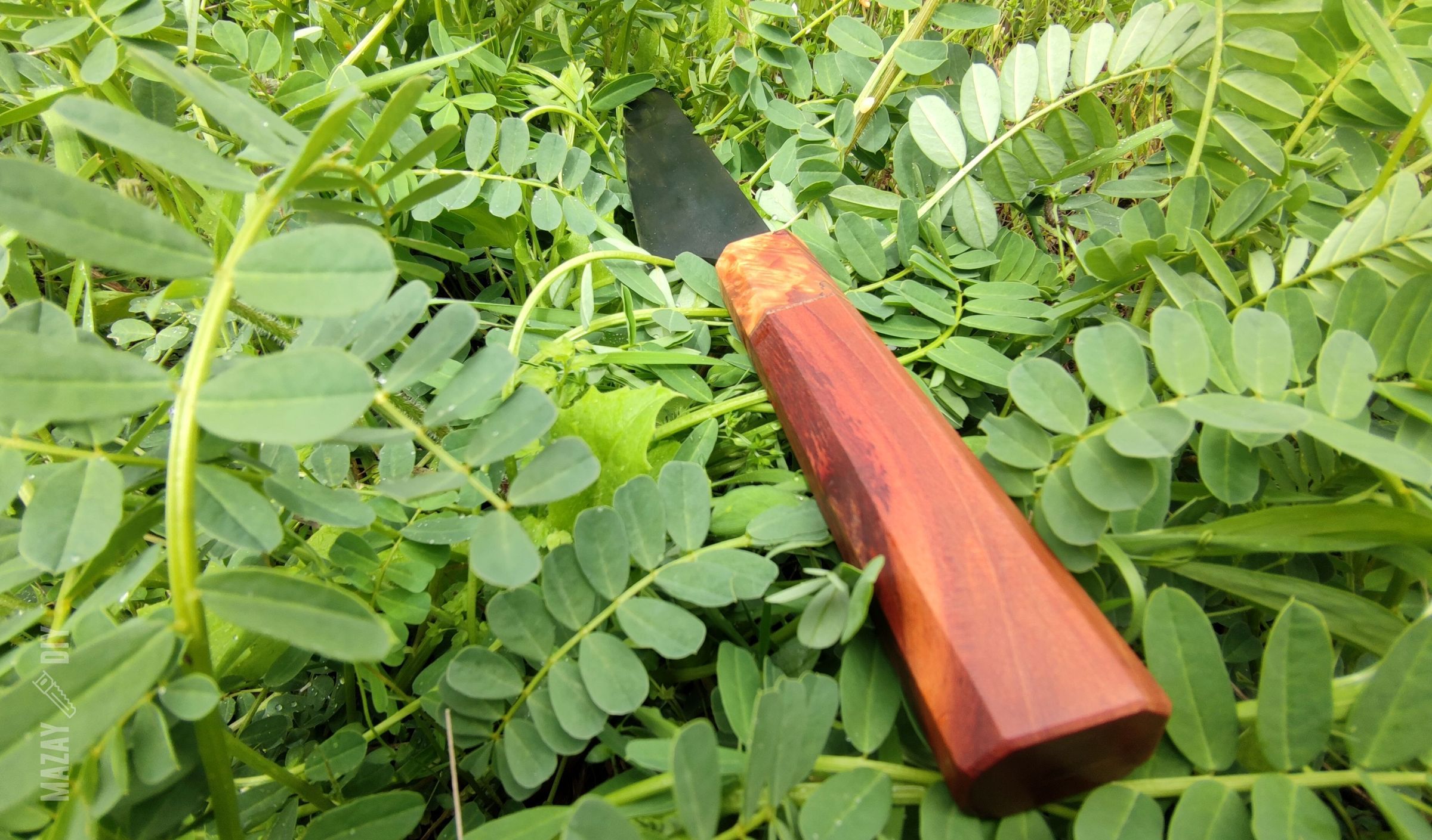DIY gyuto knife with WA handle