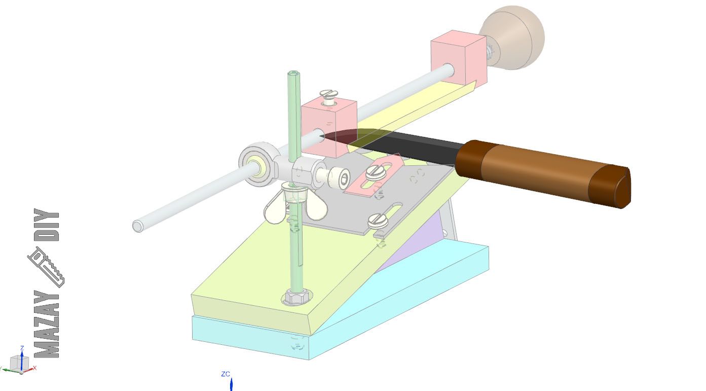 Knife and Scissors Sharpening jig 3D