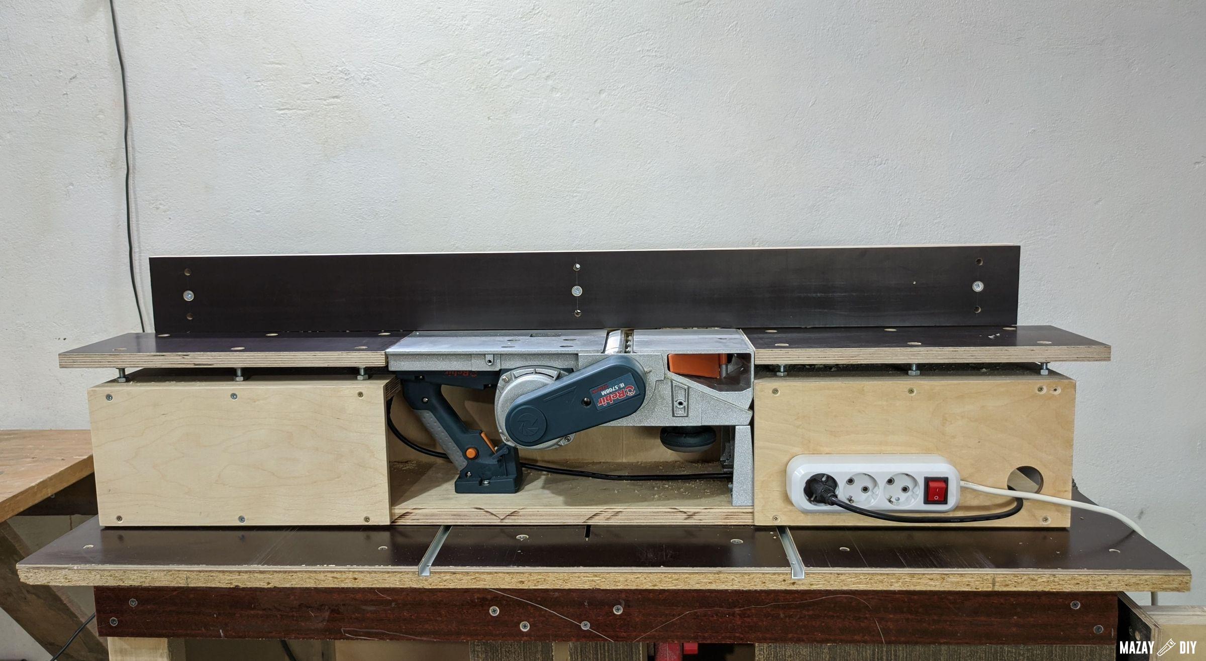 homemade benchtop jointer 