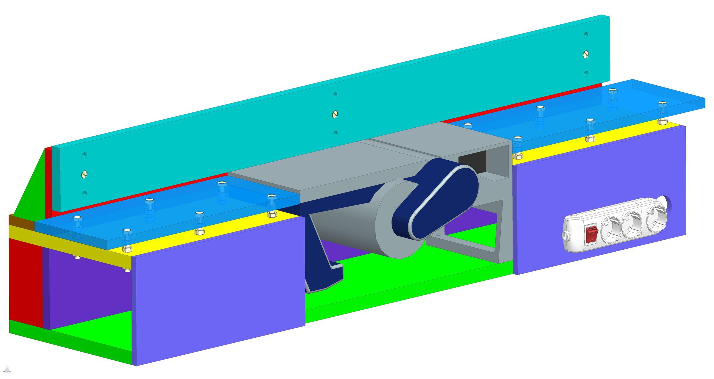 benchtop jointer 3D CAD model