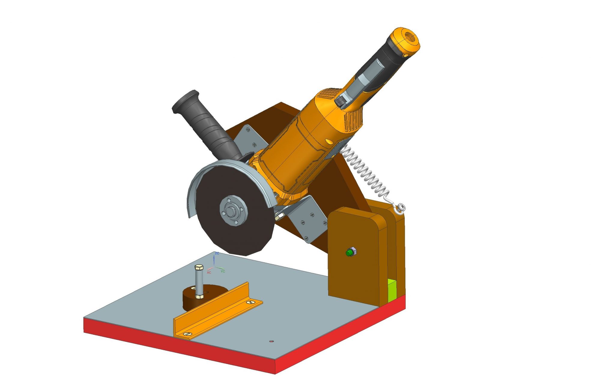 How to make a Angle Grinder Stand — Free DIY plans and 3D model