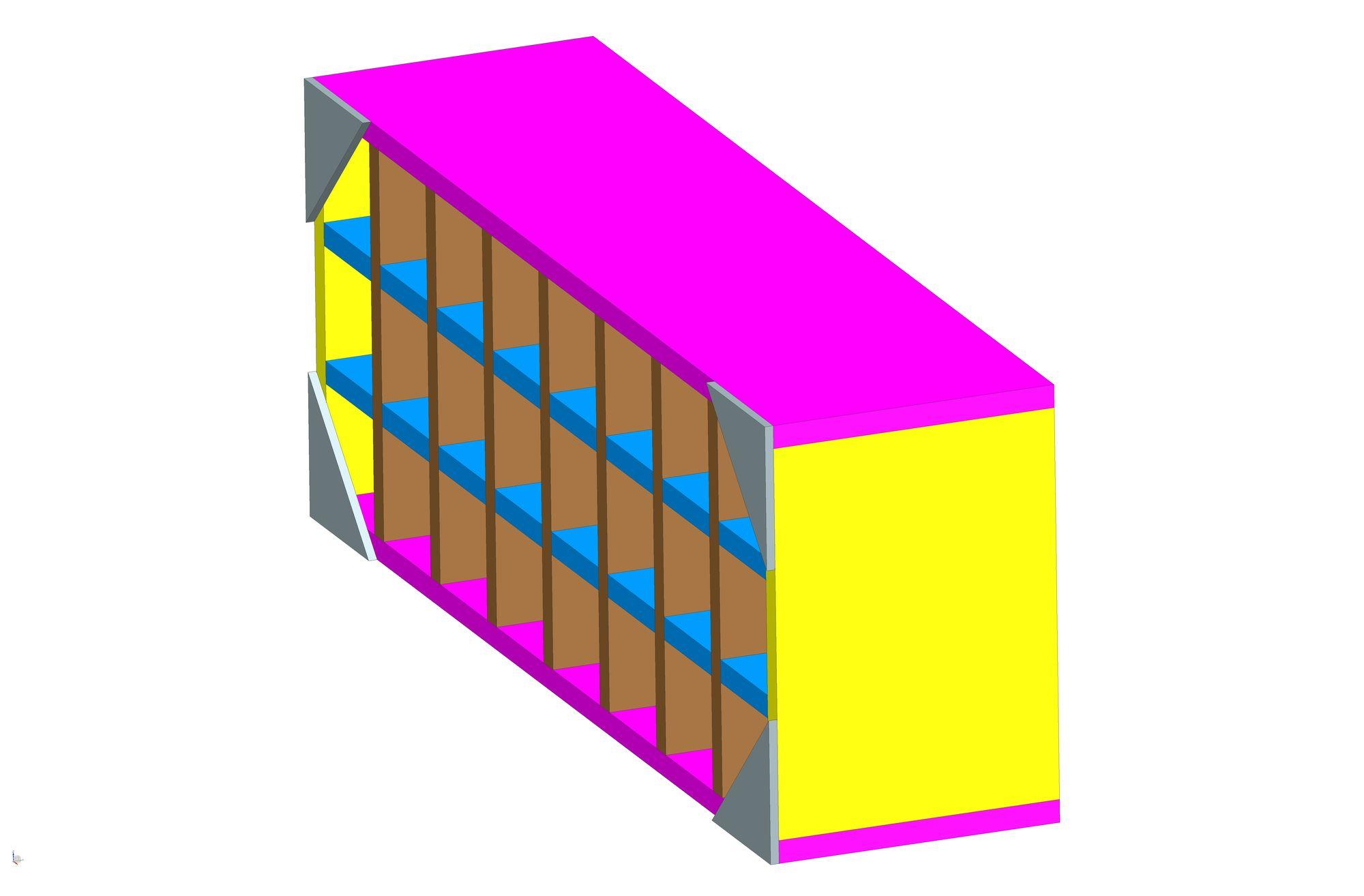 homemade screw organizer CAD model