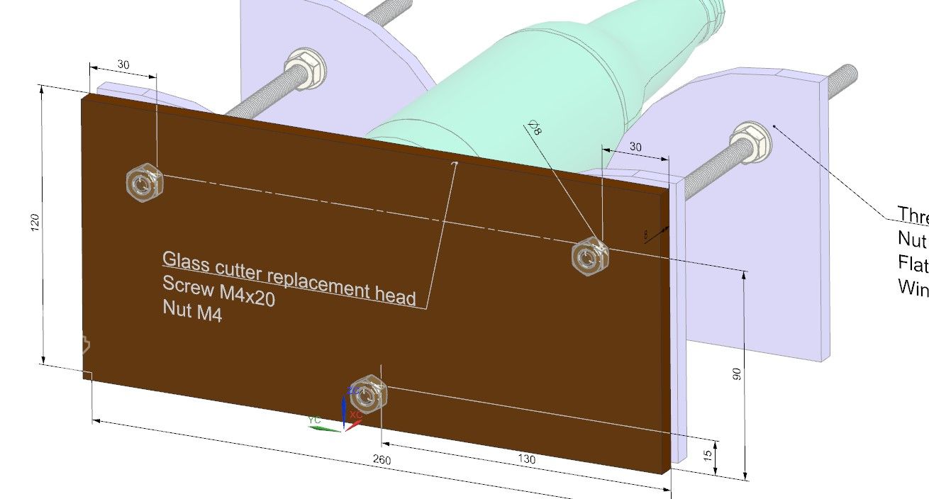 glass bottle cuttung jig plans