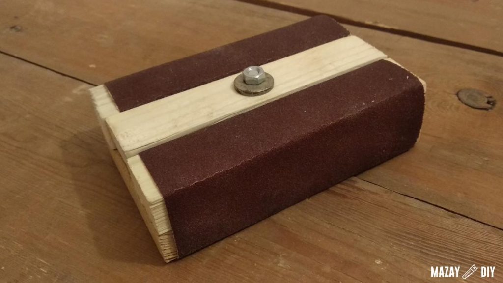 How to make a DIY sandpaper block — Easy video tutorial