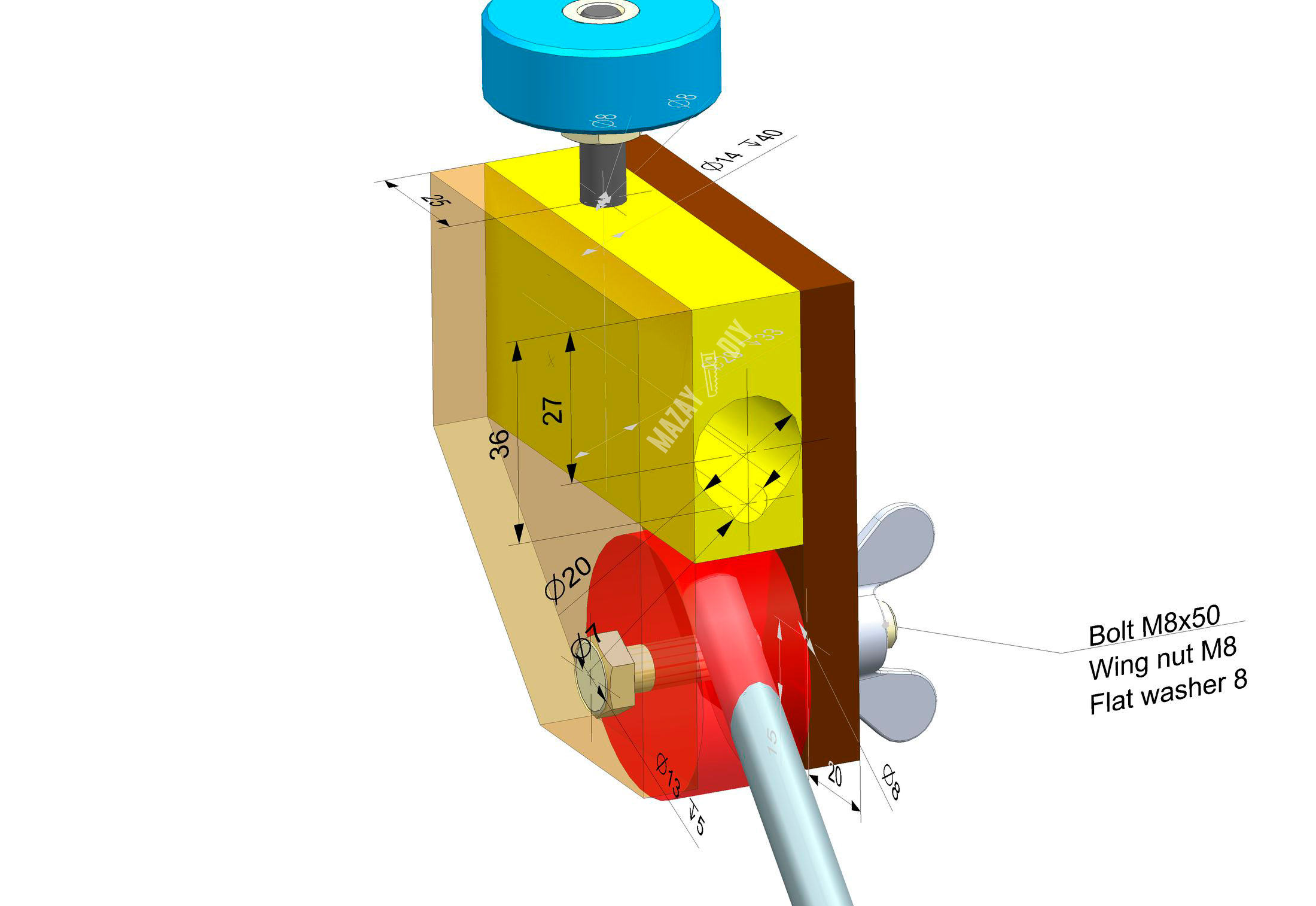 DIY Sharpening System For Lathe Turning Tools Plans and 3D model