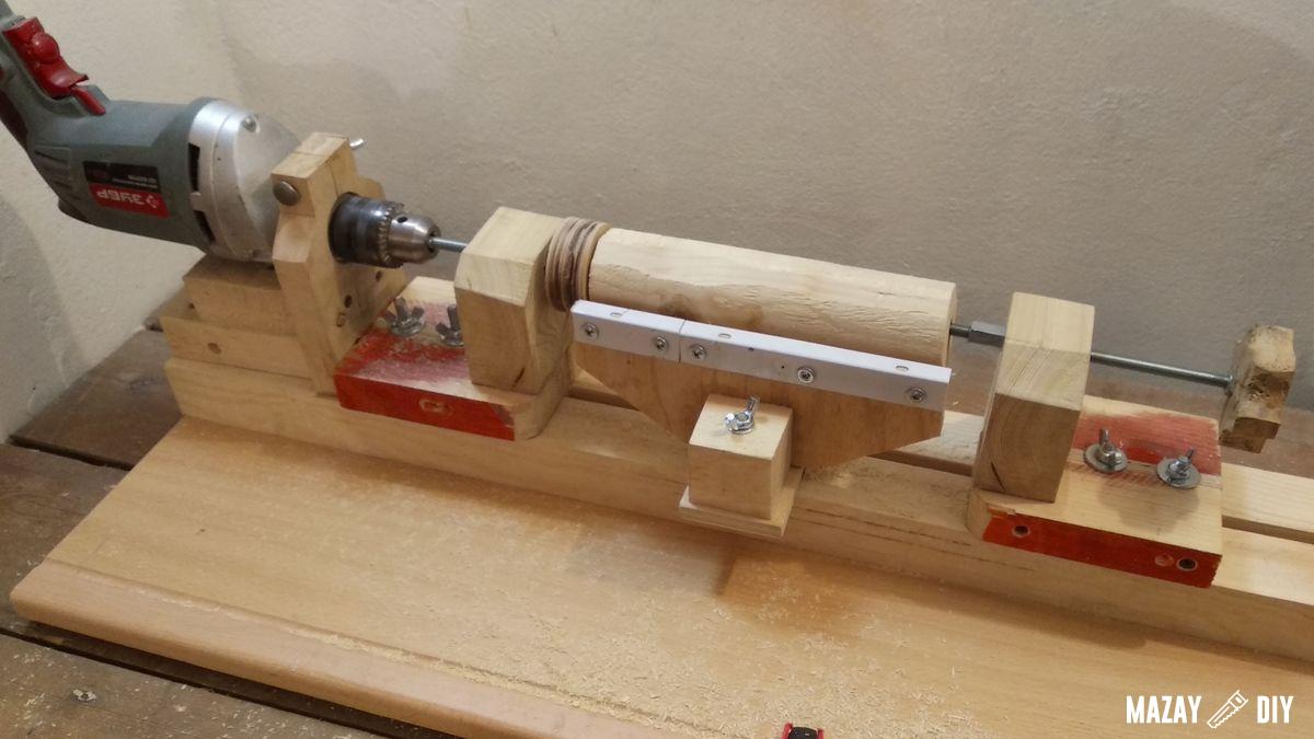 How To Make A 3 In 1 Drill Powered Lathe Free DIY Plans And 3D Model   Lathe 1 