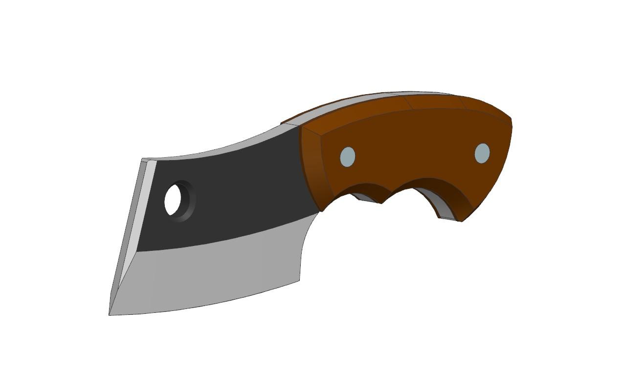 neck knife 3D model
