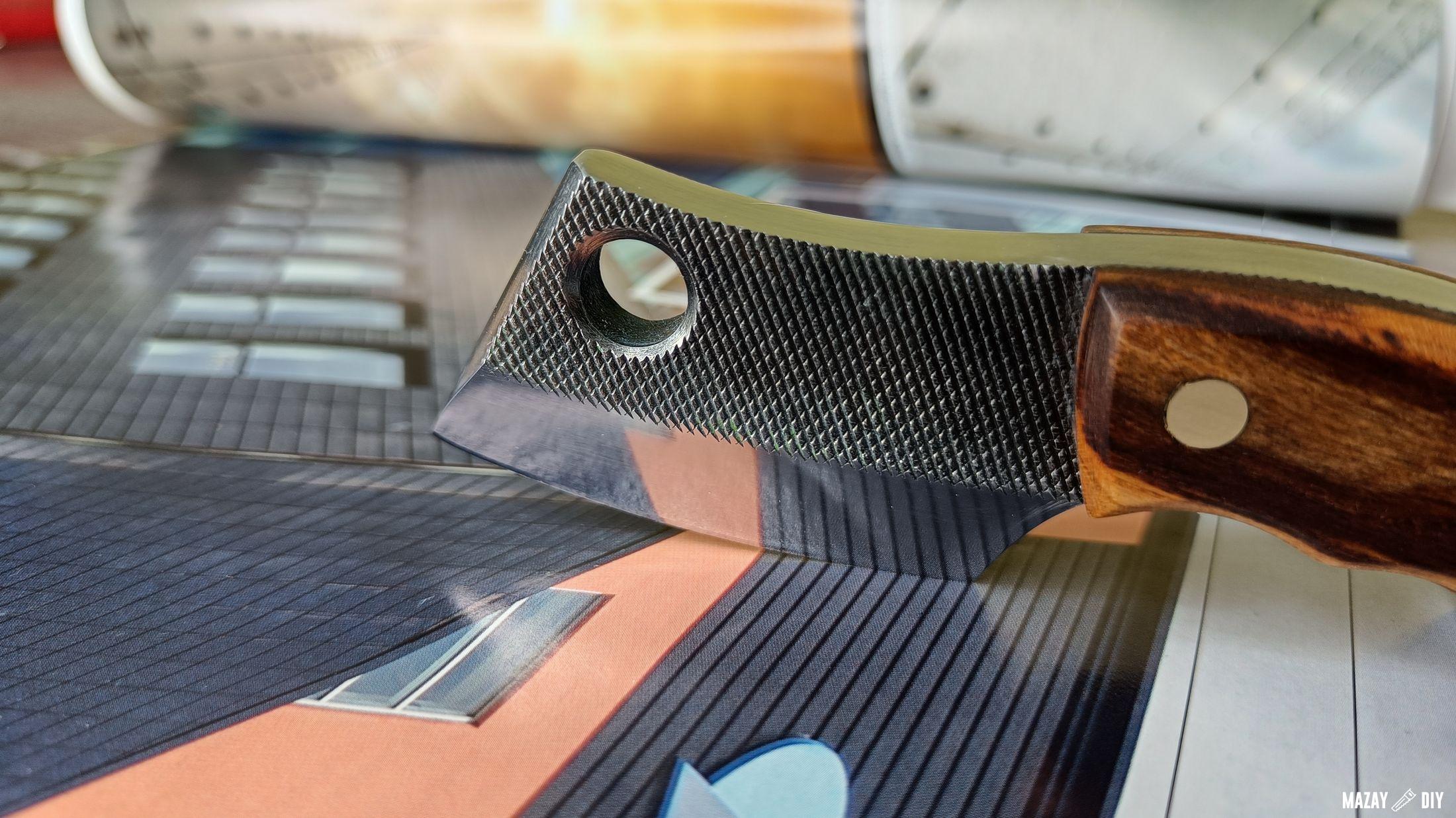 neck knife from an old file