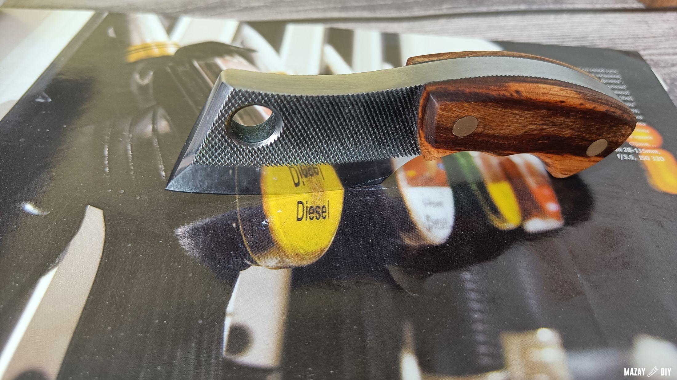 neck knife from an old file