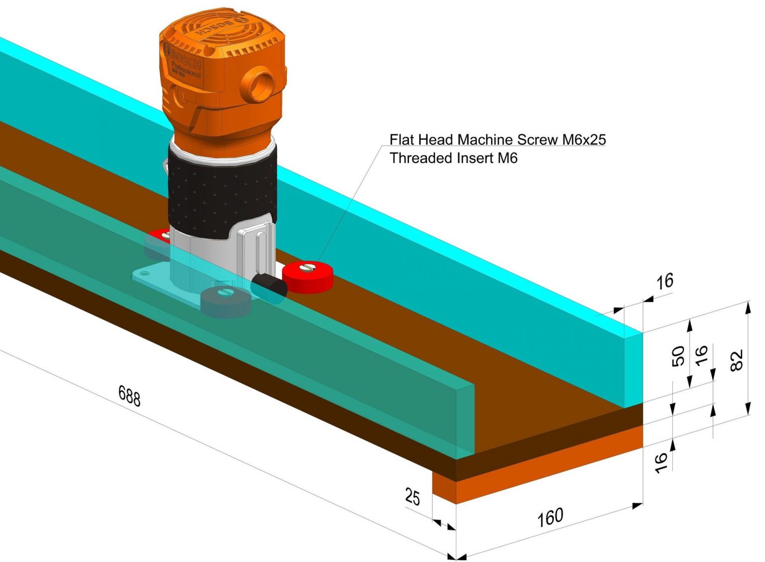 DIY Router Planer Jig — Free plans, 3D model and measurements