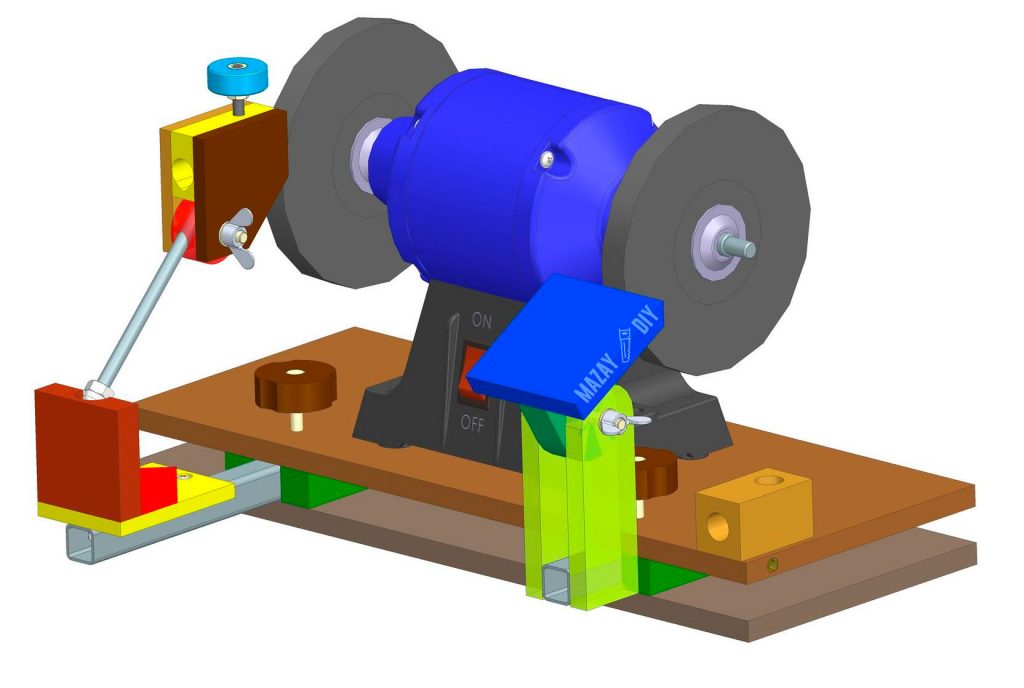 DIY Sharpening System For Lathe Turning Tools - Plans and 3D model