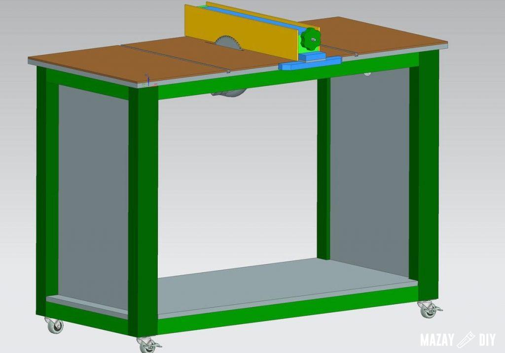 How to make a Table Saw Fense — Free DIY plans and 3D model